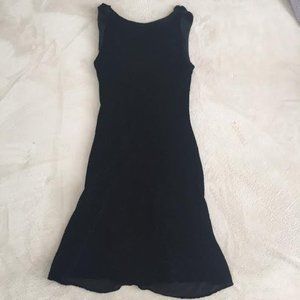 Max Studio Black Reptile Burnout Velvet Dress XS